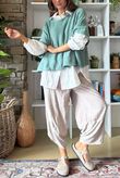 Conrad Layer Knit Deep Sage Marl