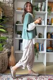 Conrad Layer Knit Deep Sage Marl