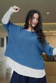 Conrad Layer Knit Deep Teal