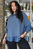 Conrad Layer Knit Dark Denim
