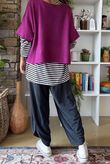 Conrad Layer Knit Magenta