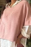 Conrad Layer Knit Rose Marl