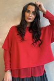 Conrad Layer Knit Rouge 