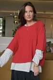Conrad Layer Knit Rouge