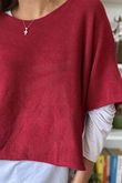 Conrad Layer Knit Sangria