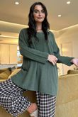 Conrad Oversized Boxy Knit Khaki /20=