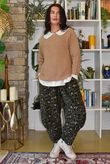 Conrad Round Neck Skim Knit Camel