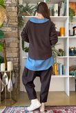 Conrad Round Neck Skim Knit Chocolate