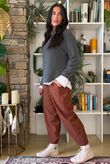 Conrad Round Neck Skim Knit Dark Grey Marl