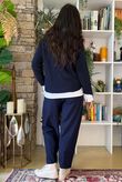 Conrad Round Neck Skim Knit Navy