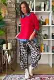 Conrad Round Neck Skim Knit Rouge