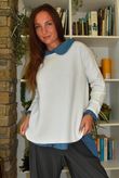 Conrad Round Neck Skim Knit Winter White