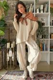 Conrad Slouch Cotton Knit Oatmeal /20 Pre order 1 week 