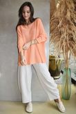 Conrad Slouch Cotton Knit Papaya