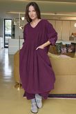 Cooper Needlecord Smock Dress Beetroot  /14 =