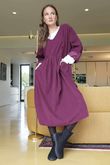 Cooper Needlecord Smock Dress Beetroot  /14 =