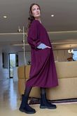 Cooper Needlecord Smock Dress Beetroot  /14 =