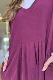 Cooper Needlecord Smock Dress Beetroot  /14 =