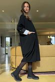 Cooper Needlecord Smock Dress Black  /14 =