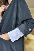 Cooper Needlecord Smock Dress Black  /14 =
