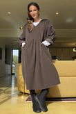 Cooper Needlecord Smock Dress Coffee Bean  /14 =