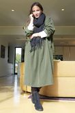 Cooper Needlecord Smock Dress Deep Moss /14 =