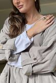 Cooper Needlecord Smock Dress Mocha  /14 =