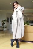 Cooper Needlecord Smock Dress Mocha  /14 =