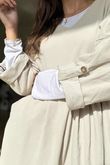 Cooper Needlecord Smock Dress Stone  /14 =