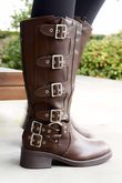 Dakota Biker Boot Brown