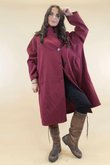Dalton Funnel Coat Burgundy 