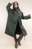 Dalton Funnel Coat Deep Khaki 