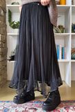 Darcey Dancing Hem Tulle Midi Skirt Black
