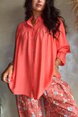 Darcy Smock Blouse Soft Strawberry