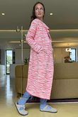 Darling Knit Trench Watermelon