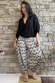 Daughter Of Ibiza Bloomer Pant Black & Earth