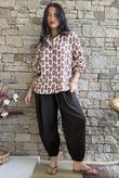 Daughter Of Ibiza Boyfriend Shirt Merlot & Mauve