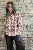 Daughter Of Ibiza Boyfriend Shirt Merlot & Mauve