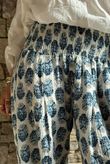 Daughter Of Ibiza Indira Shirring Cuff Pant French Navy & Denim Pre order 14 days
