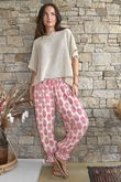 Daughter Of Ibiza Indira Shirring Cuff Pant Fuchsia & Marigold Pre order 14 days