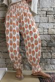 Daughter Of Ibiza Indira Shirring Cuff Pant Marigold & Jade Pre order 14 days