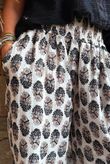Daughter Of Ibiza Indira Frill Kick Pant Black & Earth
