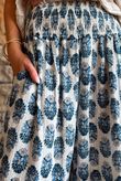 Daughter Of Ibiza Indira Frill Kick Pant French Navy & Denim