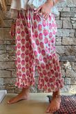 Daughter Of Ibiza Indira Frill Kick Pant Fuchsia & Marigold