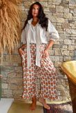 Daughter Of Ibiza Indira Frill Kick Pant Marigold & Jade