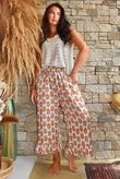 Daughter Of Ibiza Indira Frill Kick Pant Marigold & Jade