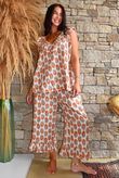 Daughter Of Ibiza Indira Frill Kick Pant Marigold & Jade