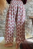 Daughter Of Ibiza Indira Frill Kick Pant Merlot & Mauve