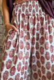 Daughter Of Ibiza Indira Frill Kick Pant Merlot & Mauve