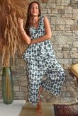 Daughter Of Ibiza Indira Frill Tank French Navy & Denim